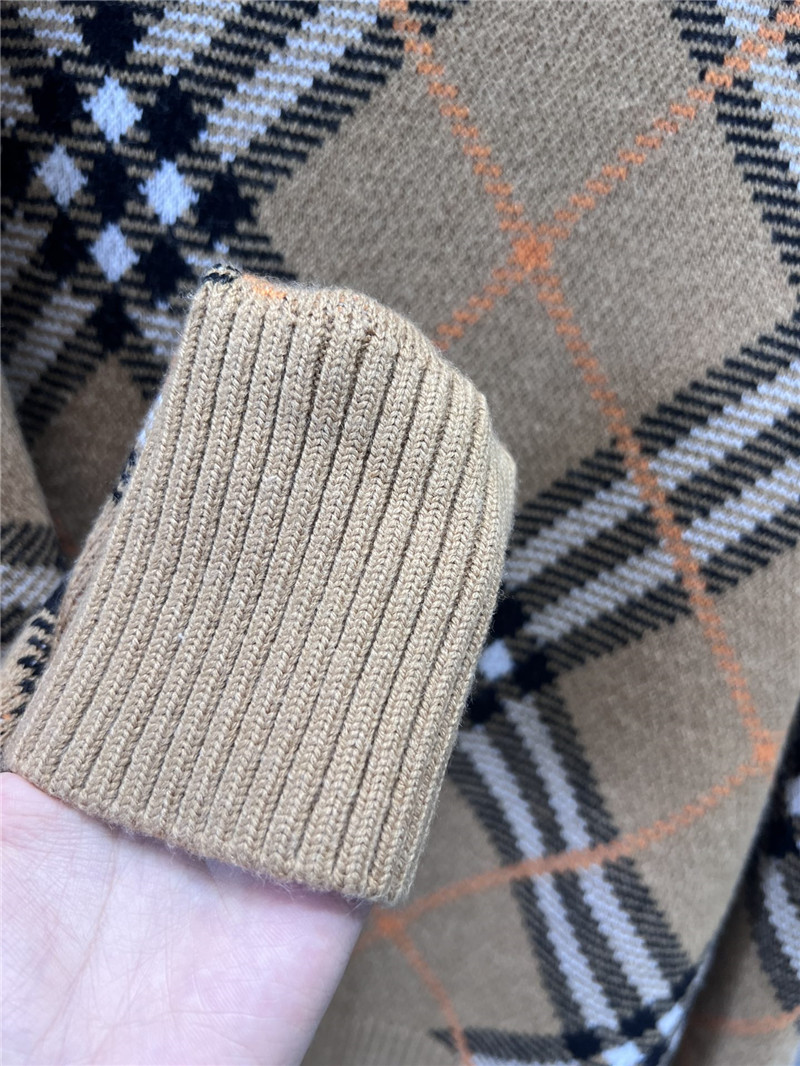 Bv*b*rry check pullover knit sweater replica d&g clothing