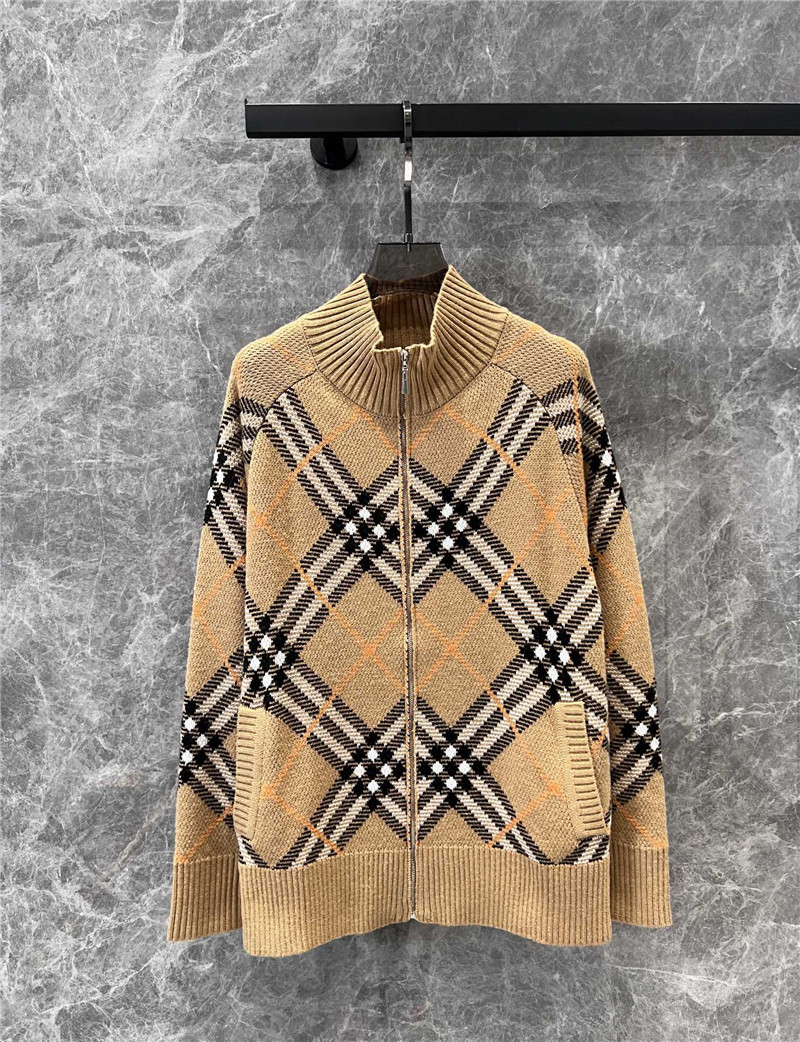 Bv*b*rry zip-up wool knit cardigan replica designer clothes