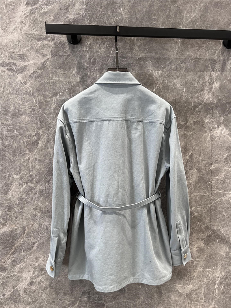 F**di lapel jacket denim coat replica clothing sites