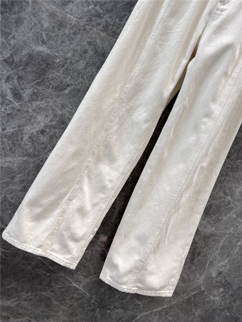 Ce1i*e logo micro waistband denim trousers replica d&g clothing