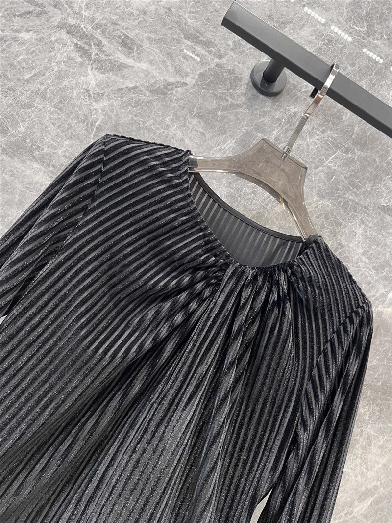 Y51 pleated velvet striped top replica clothing sites