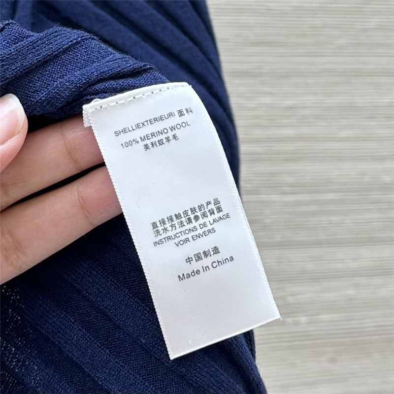 M1um1u slim fit polo collar knit top replicas clothes