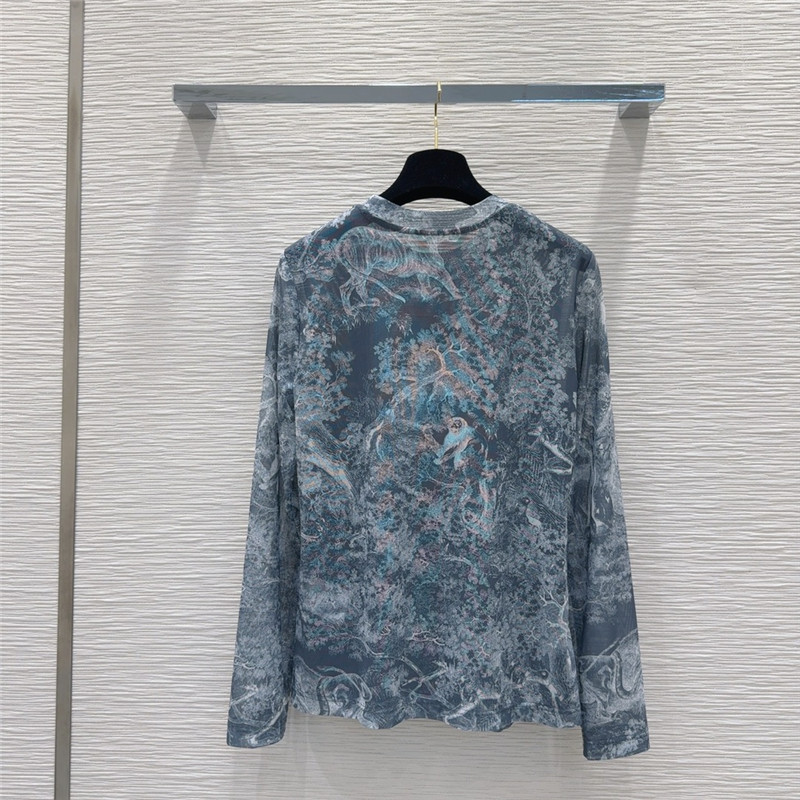 D10r joie de vivre print bottoming shirt replicas clothes