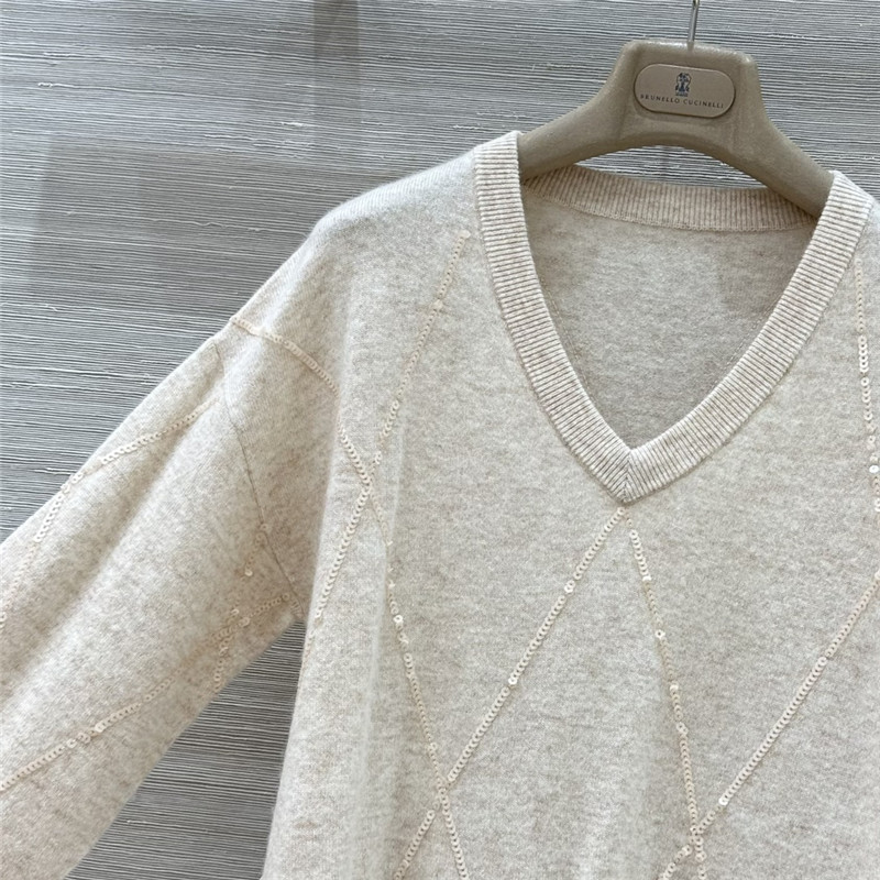 BC wool cashmere V-neck top replica clothes