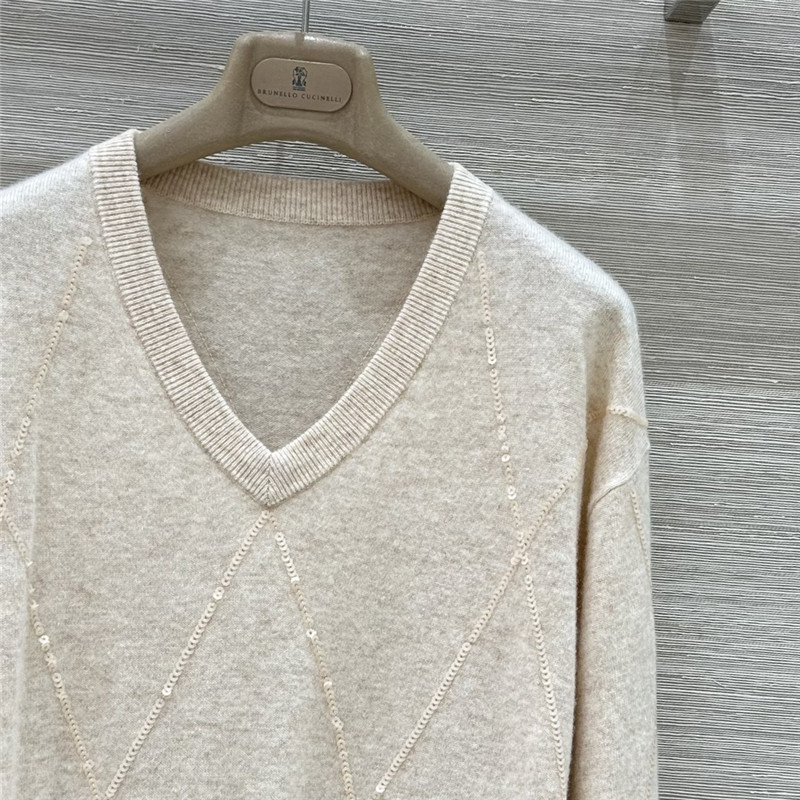 BC wool cashmere V-neck top replica clothes
