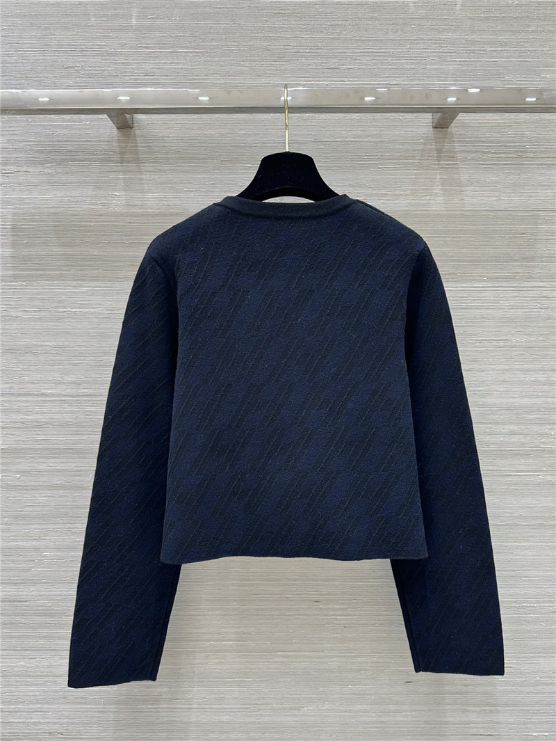H**me5 logo double-woven wool knit jacket replica clothing