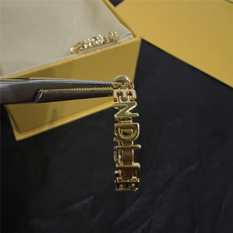 F**di simple and elegant earrings