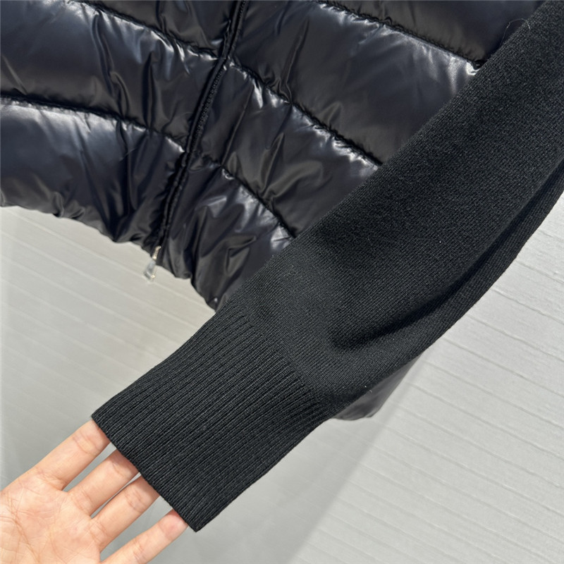 Moncler knitted patchwork down jacket replica clothing sites