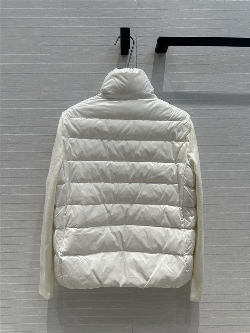 Moncler knitted patchwork down jacket replica clothing sites