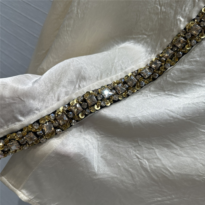 pra*a beaded D1am0nd collar shirt replica clothing sites