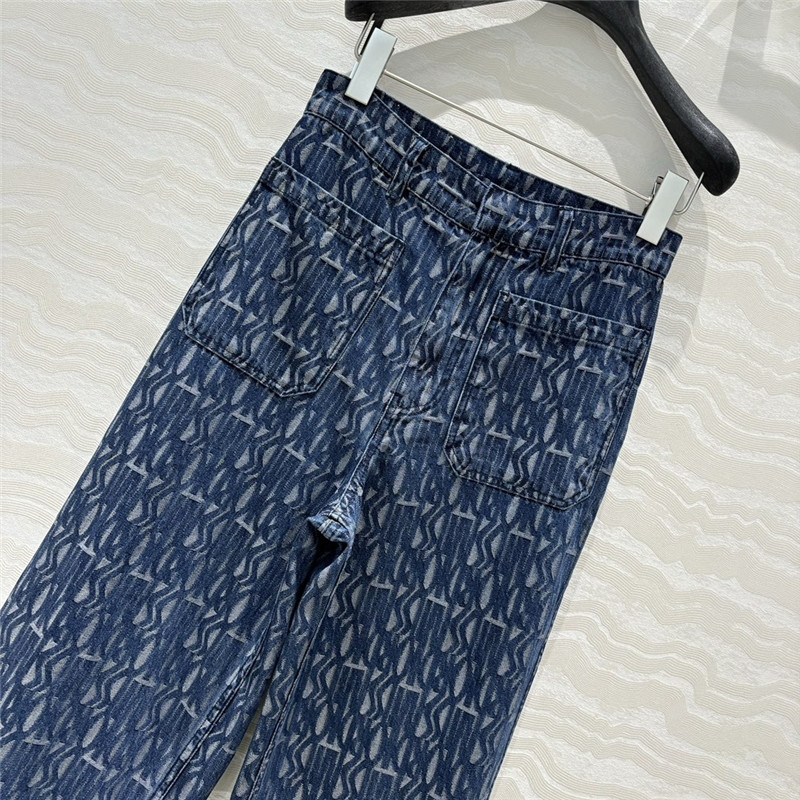 D10r mid-rise double pocket denim straight pants replica clothing