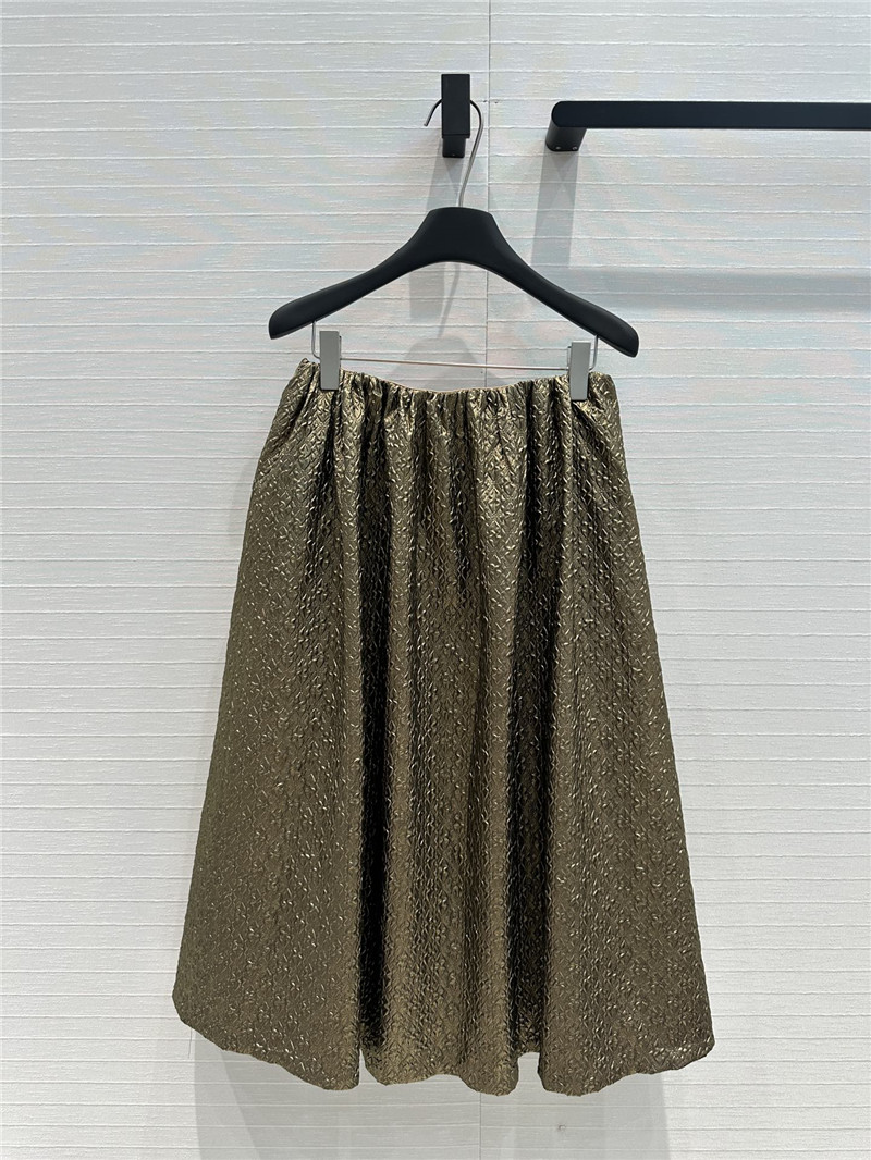 Pra*a pleated seersucker bud skirt replica d&g clothing