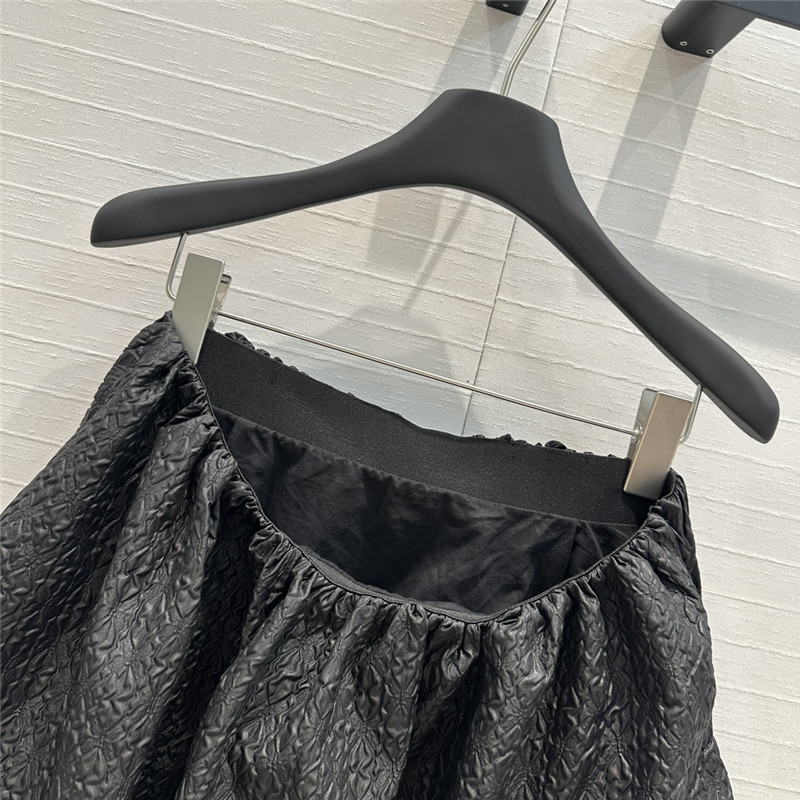 Pra*a pleated seersucker bud short skirt replica clothes