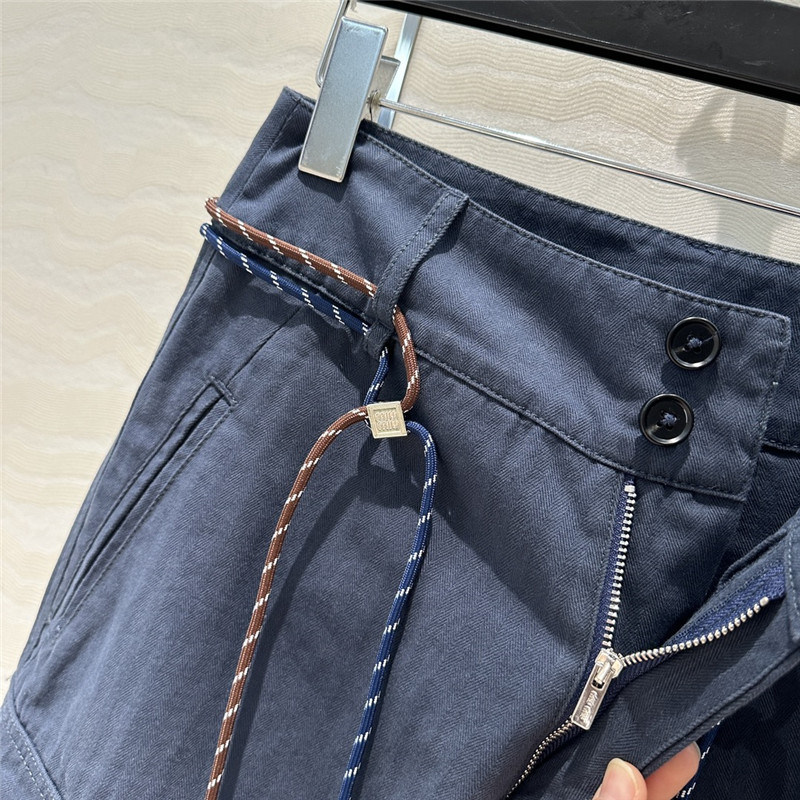 M1um1u cargo pocket straight pants replica d&g clothing