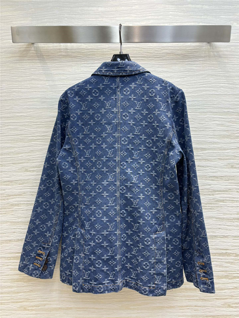 l0vis Vvtt0n lv jacquard denim suit jacket replica clothes