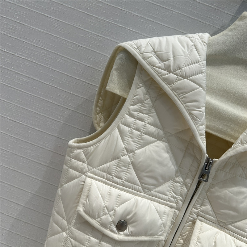 D10r rattan check quilted padded vest jacket replica clothes