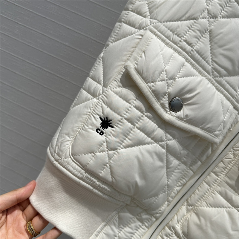 D10r rattan check quilted padded vest jacket replica clothes