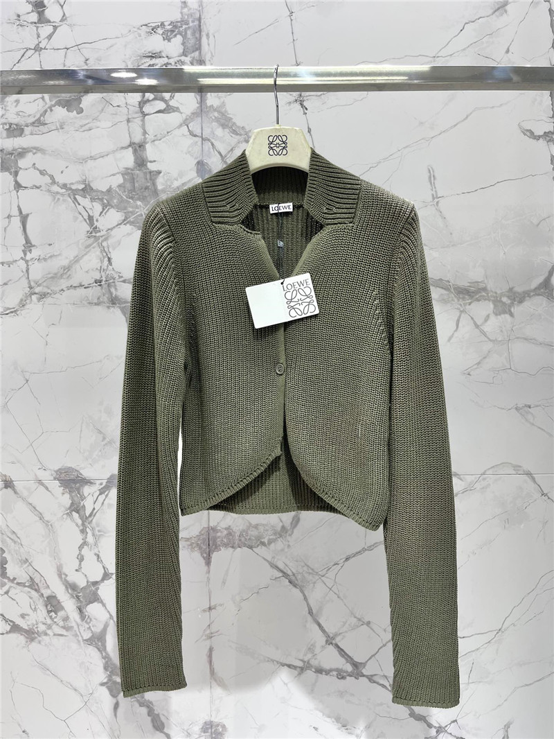 L0ew* ribbed wool cardigan replica designer clothes