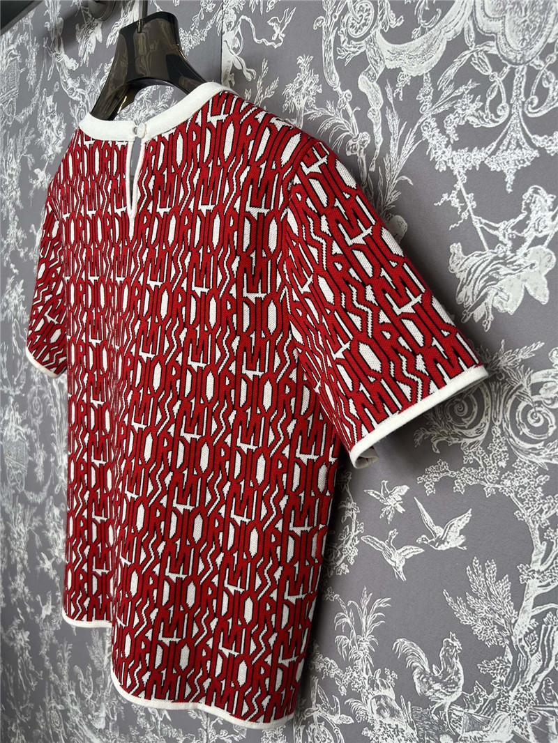 D10r knitted round neck short sleeves replica designer clothes