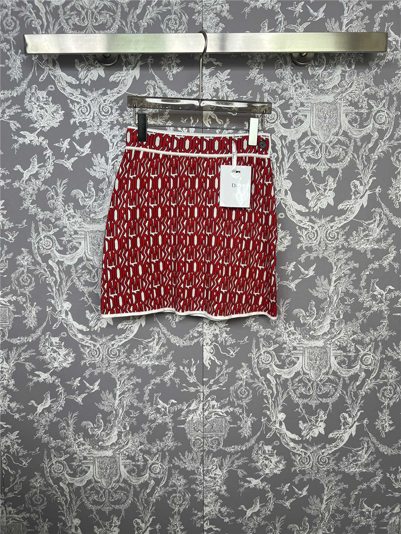 D10r logo knitted waist skirt replica d&g clothing