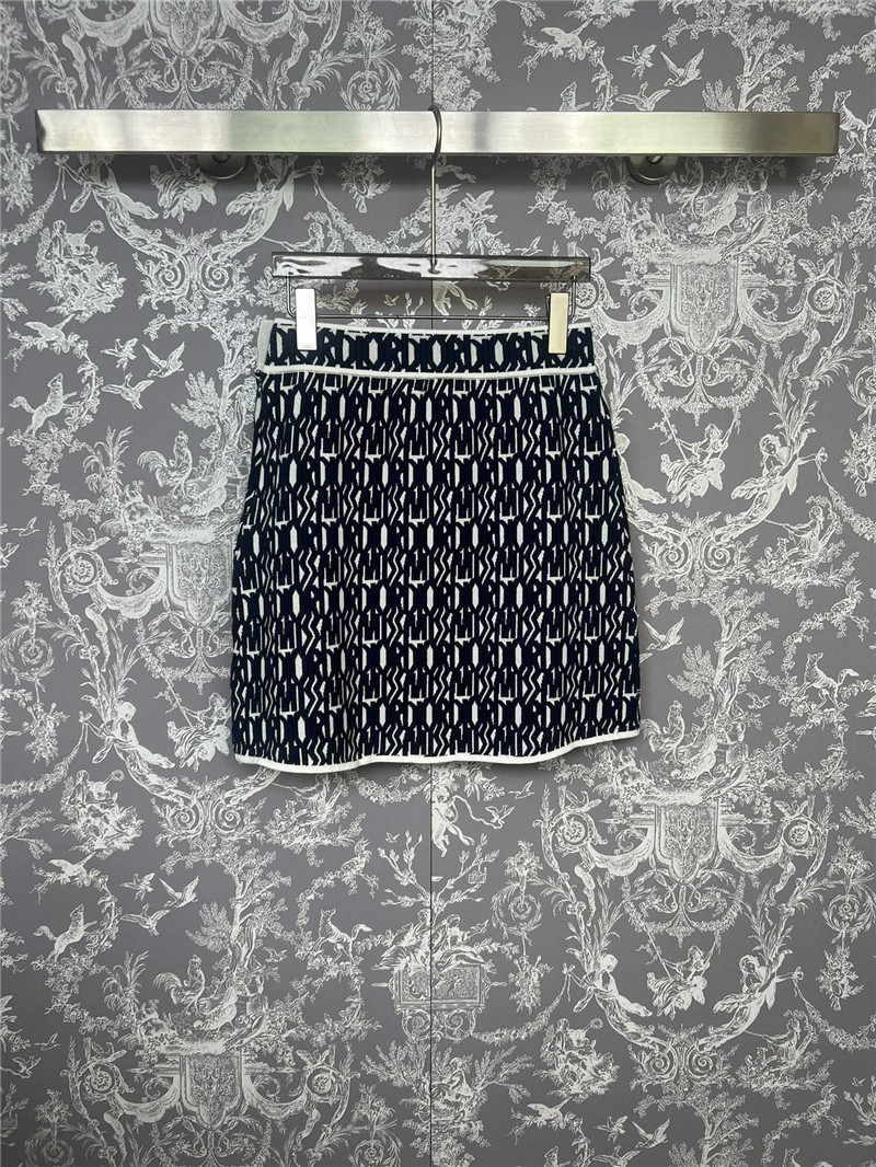 D10r logo knitted waist skirt replica d&g clothing