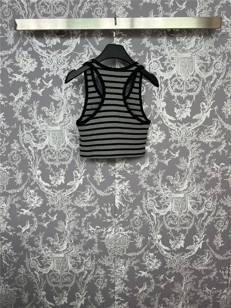 M1um1u letter stripe elastic suspenders back replica d&g clothing