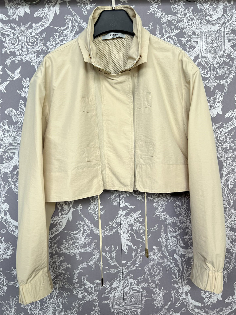 F**di stand collar coat replicas clothes