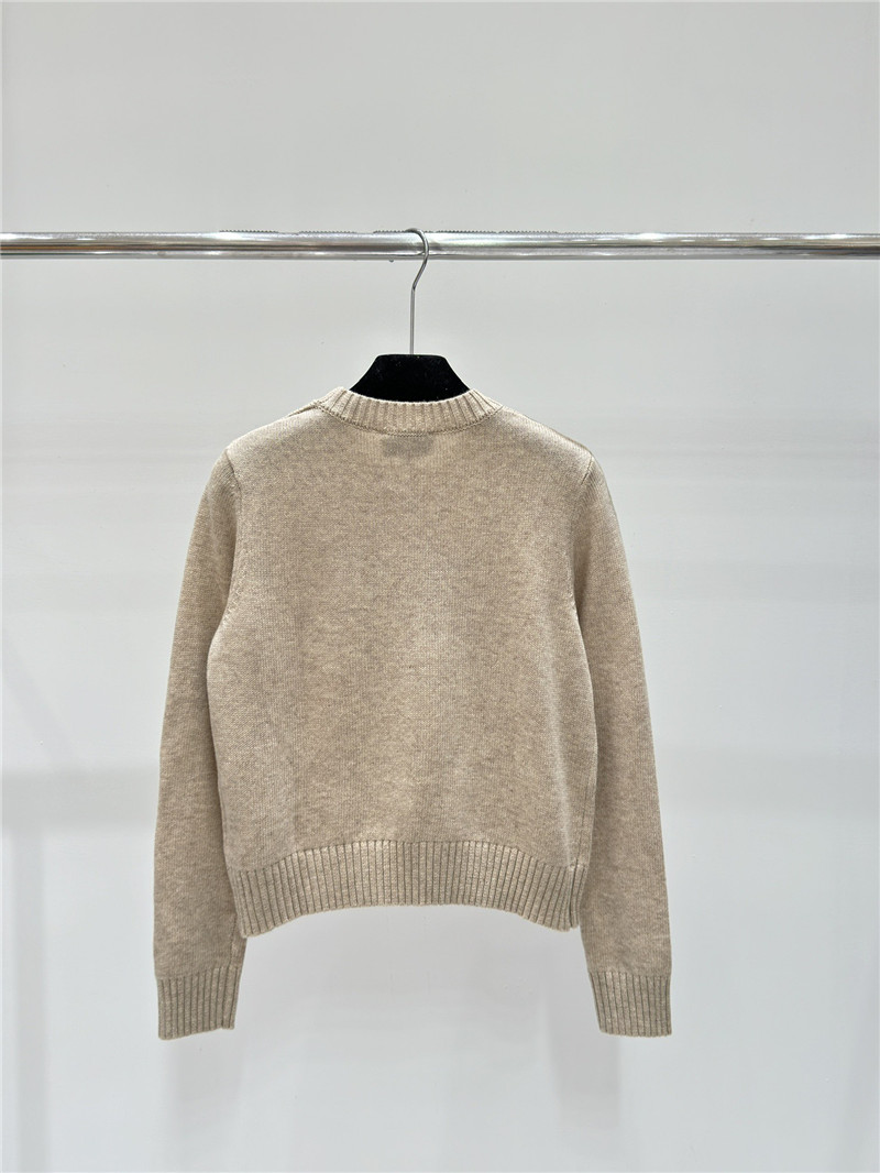 Ch**el double knitted round neck long sleeve replicas clothes