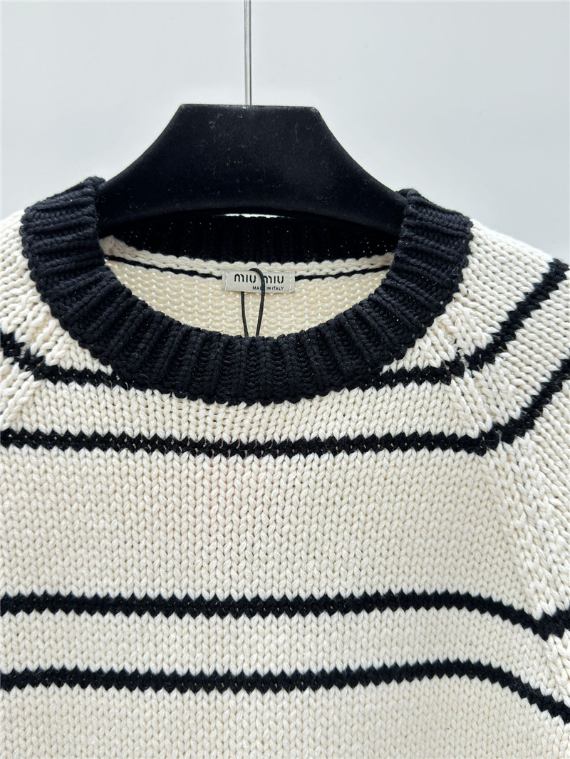 M1um1u knitted round neck long sleeve replica clothing sites