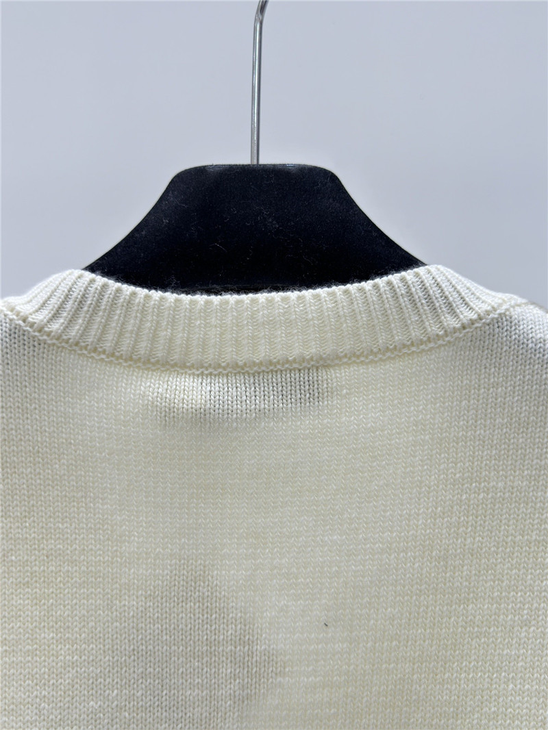 D10r letter embroidered knitted vest replica designer clothes