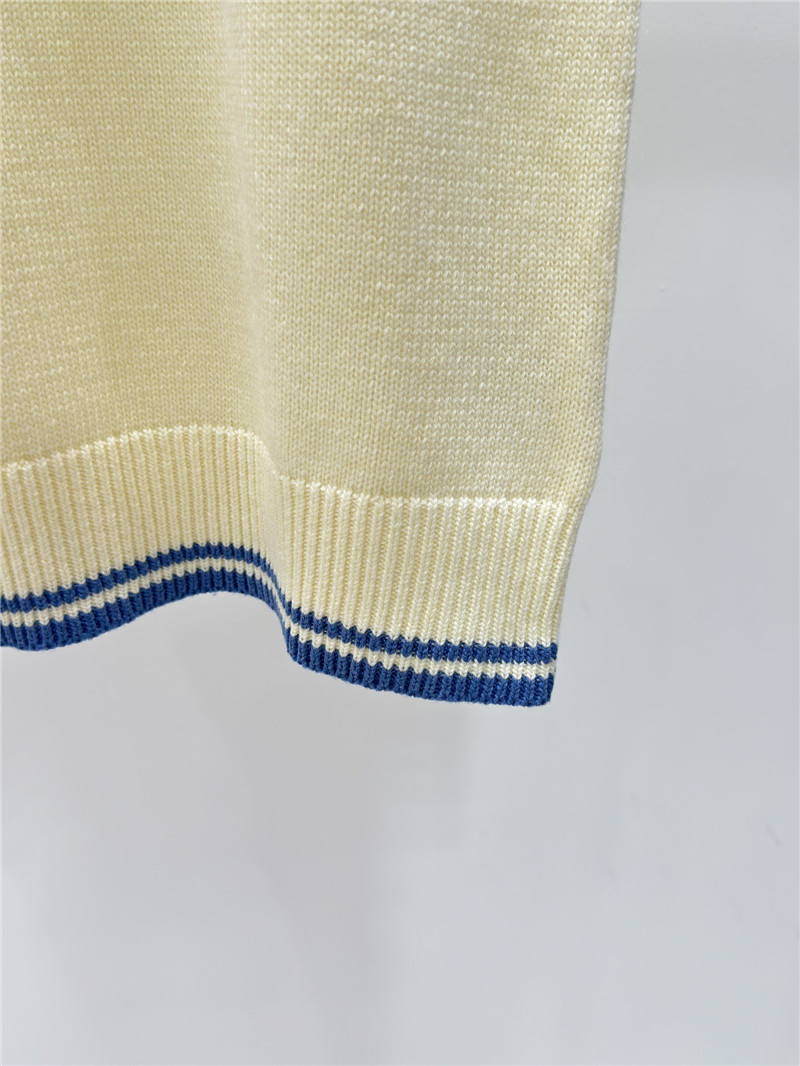 D10r letter embroidered knitted vest replica designer clothes