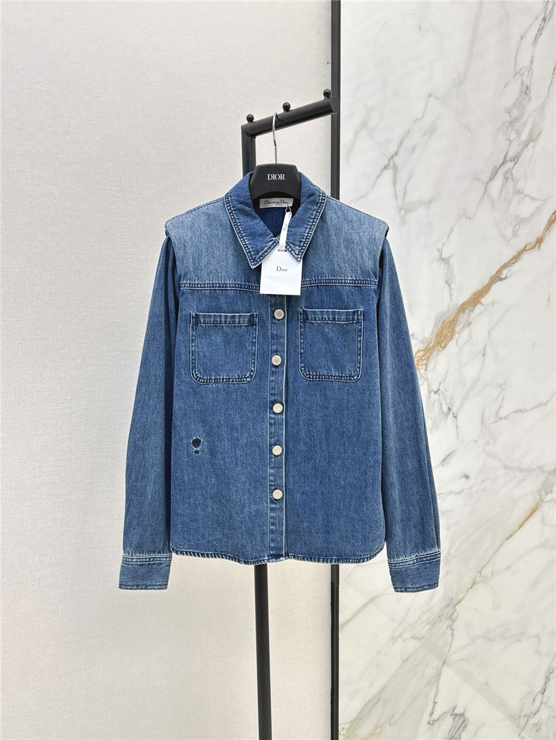 D10r washed denim shirt cheap replica designer clothes