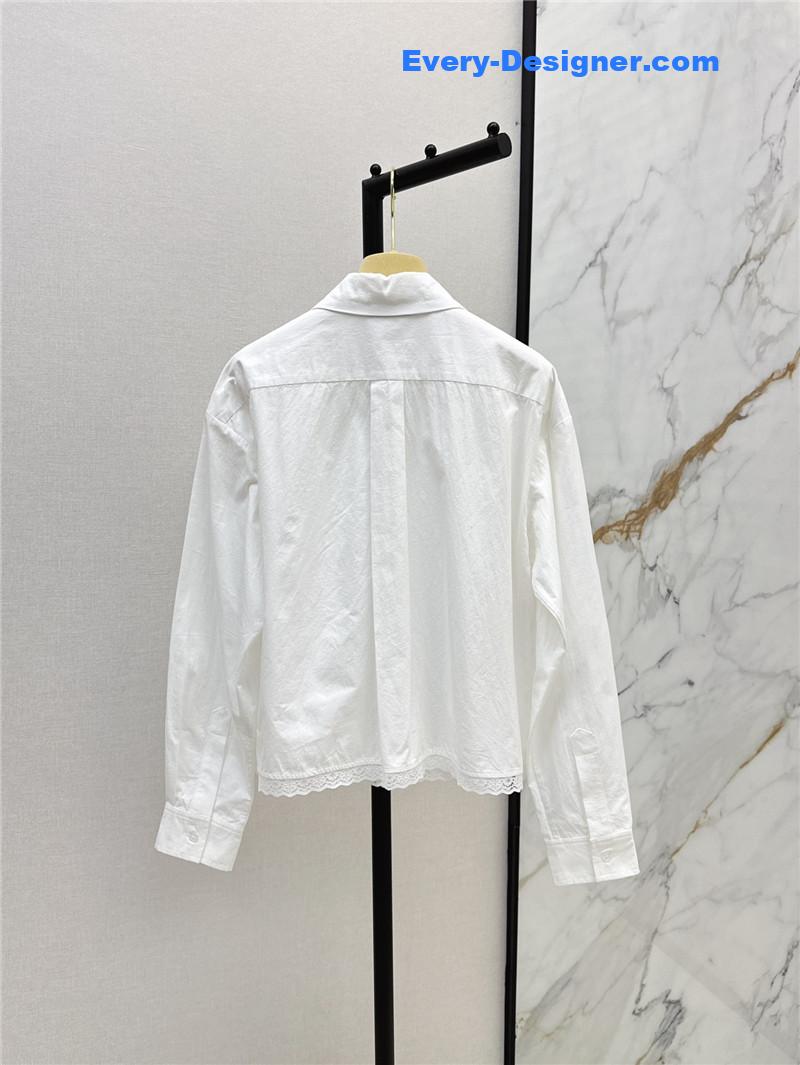 M1um1u lace minimalist shirt replica d&g clothing