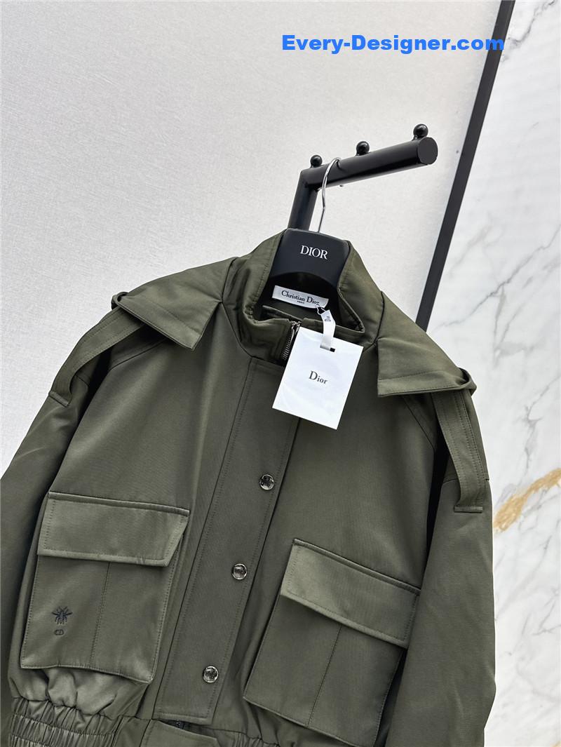 D10r hooded short trench coat cheap replica designer clothes
