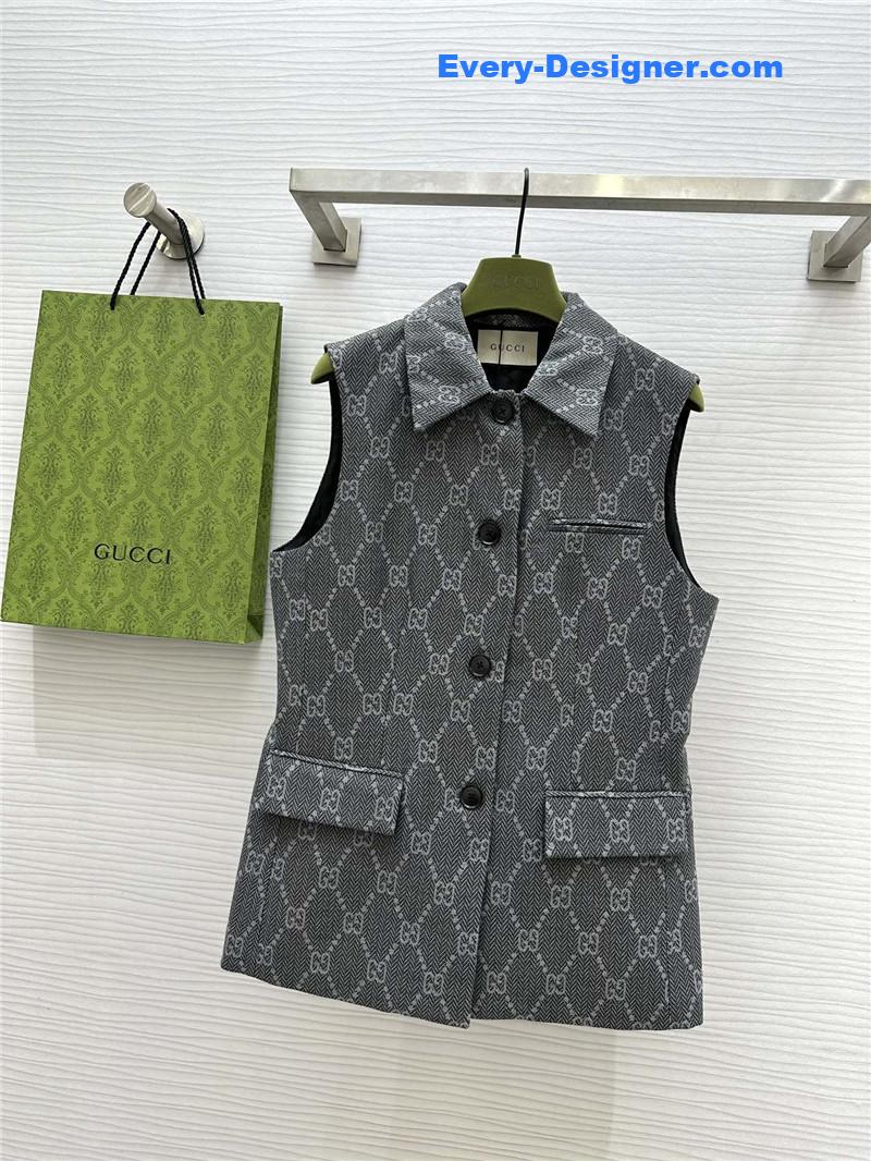 Gvc*1 mid length vest replica designer clothes