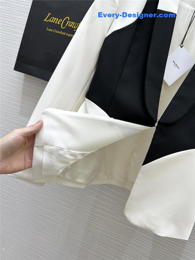 Balmain colorblock lapel suit replica d&g clothing