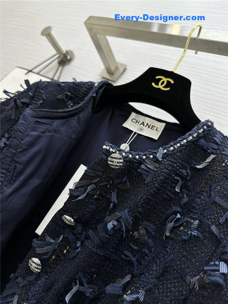 Ch**el woven soft tweed jumpsuit replica d&g clothing