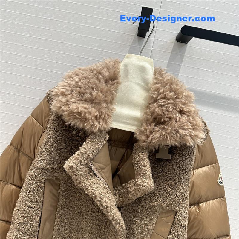 Moncler wool motorcycle down jacket replica clothes