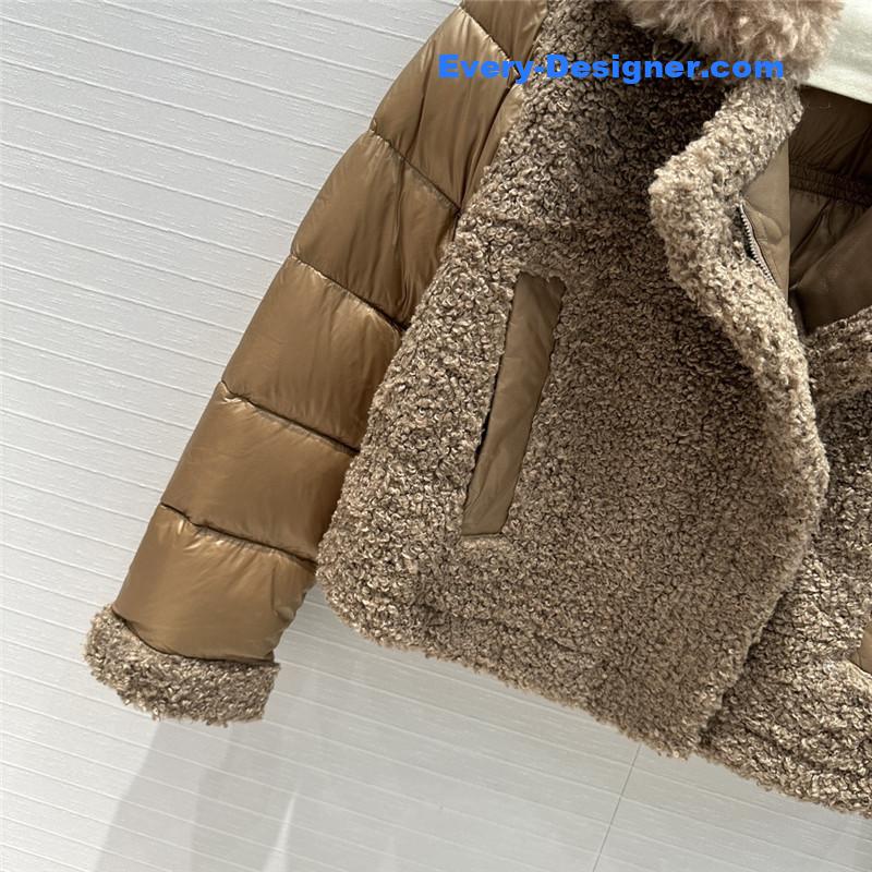 Moncler wool motorcycle down jacket replica clothes