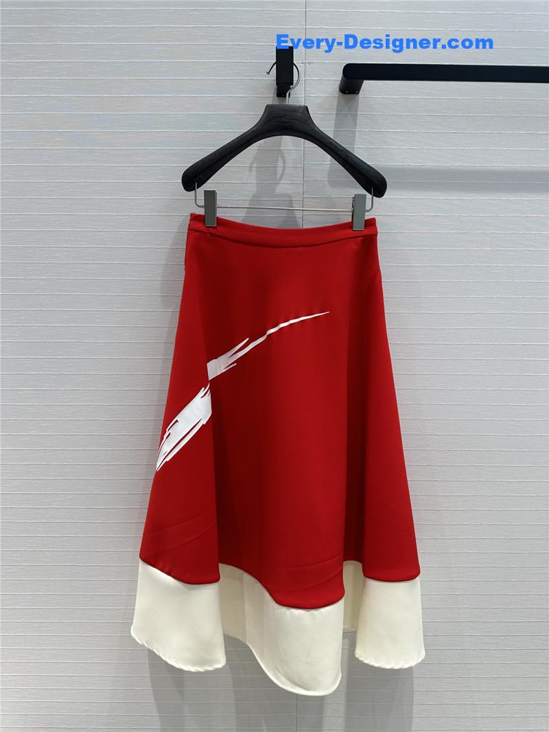 Va1e*ntin0 colorblock graffiti skirt replica d&g clothing