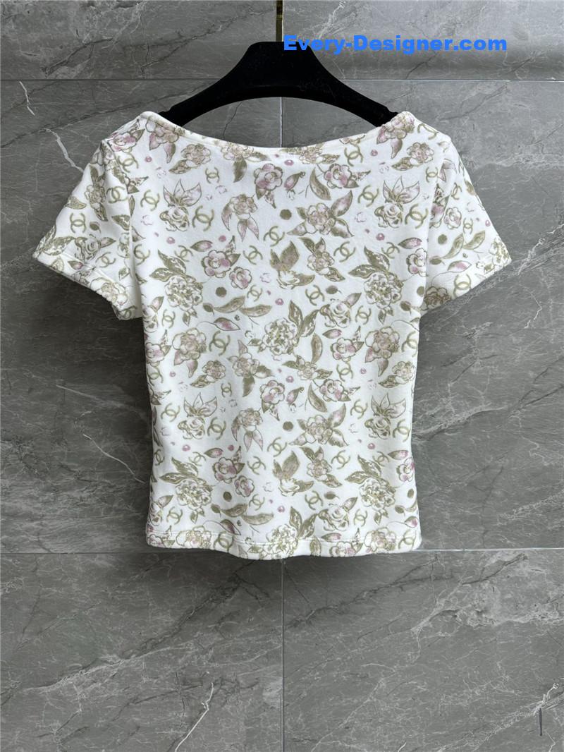 Ch**el velvet logo top replica clothing sites