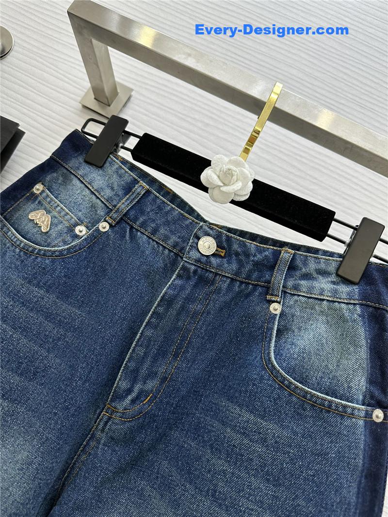 a1exa*der Mcqv*en cuff straight jeans replica clothes