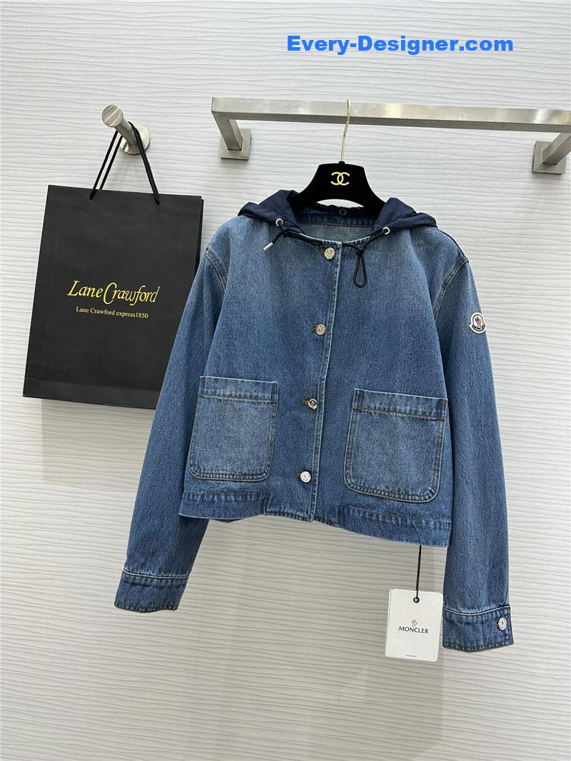 Moncler vintage washed denim jacket replica clothing sites