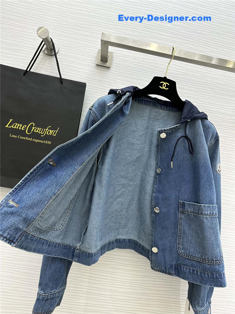 Moncler vintage washed denim jacket replica clothing sites