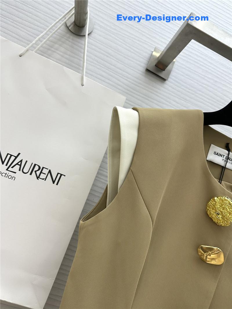 Y51 metal button vest + wide-leg pants set replica clothing sites