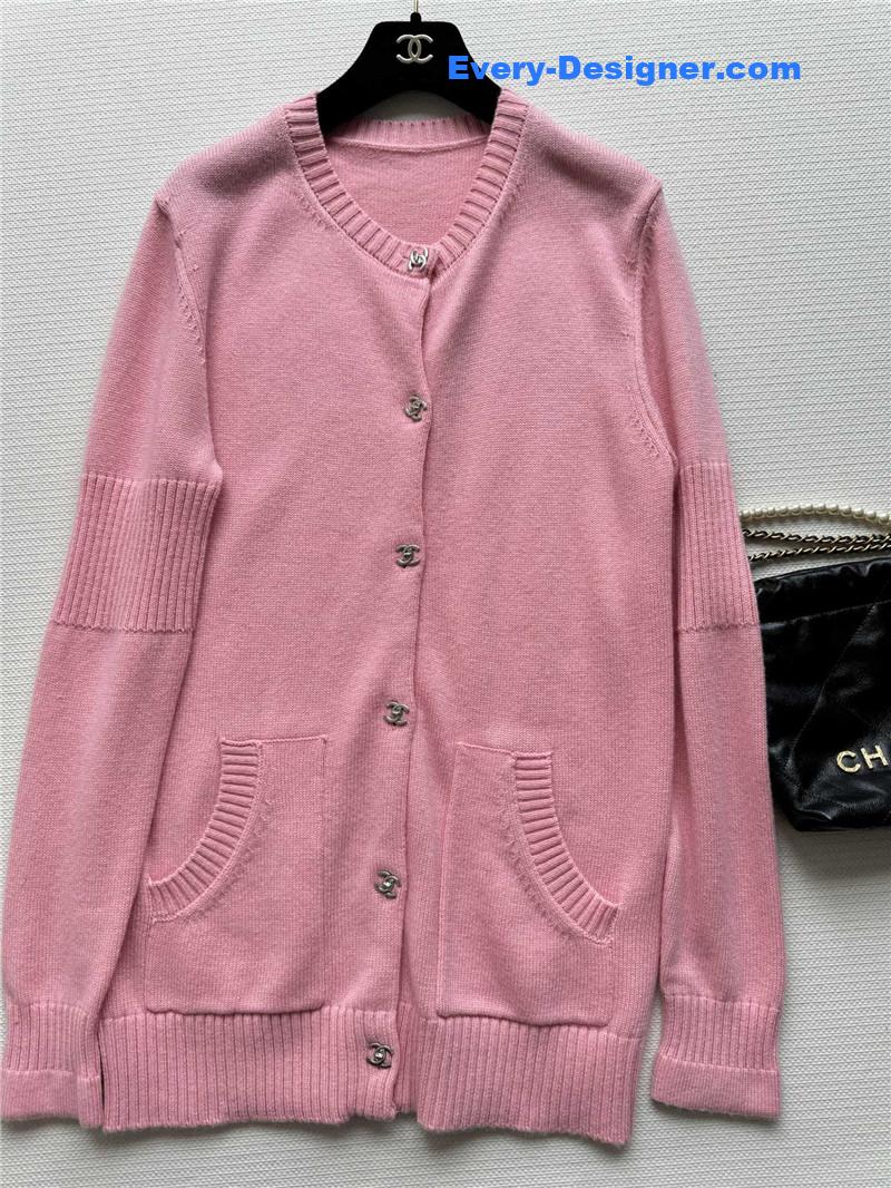Ch**el crew neck cardigan cheap replica designer clothes