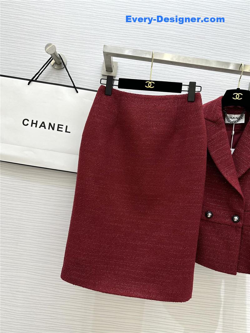 Ch**el soft tweed suit replica designer clothing websites