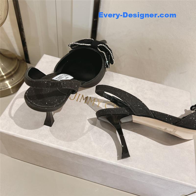 J1m*y Ch00 brook sb 50 black mix glitter fabric shoes