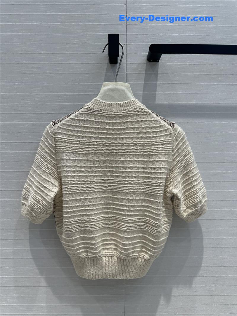 L0r0 P1ana texture short -sleeved sweater replica clothing