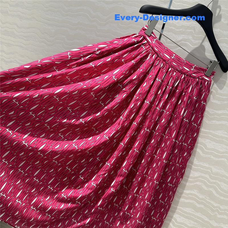 D10r letter element printing pattern long skirt replicas clother